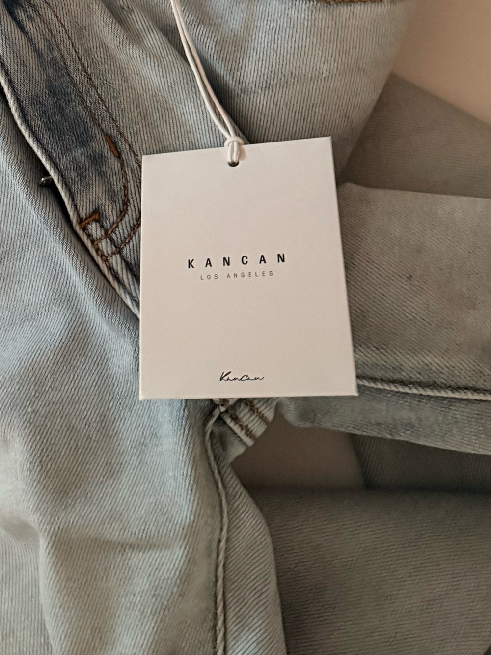 KanCan Light Blue Distressed Ankle Skinny Jeans - Picture 2 of 4